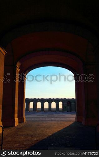 open door in palacio de oriente in madrid