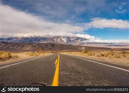 Open highway in California, USA.