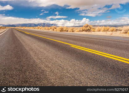 Open highway in California, USA.