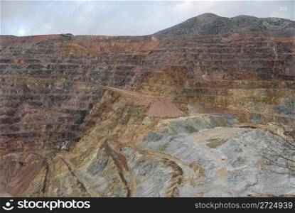 Open pit copper mine, Bisbee, Arizona