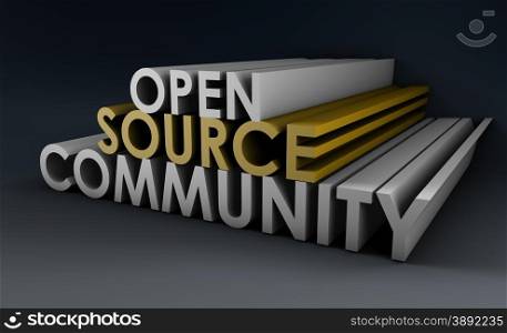 Open Source Community Concept in 3D Art