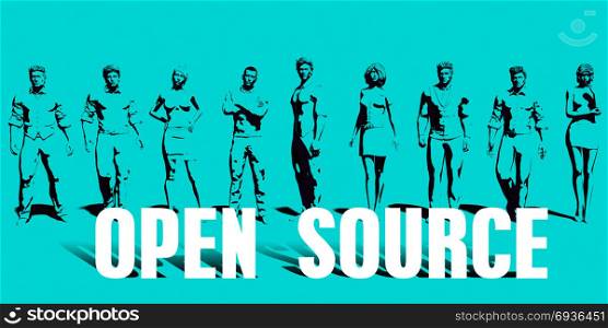 open source Focus with Business People United Art. open source