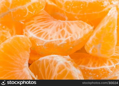 Open tangerine or mabdarin close up shot for background