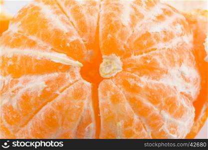 Open tangerine or mabdarin close up shot for background