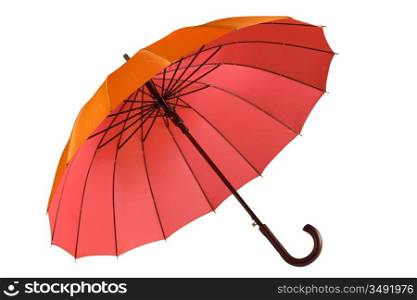 open umbrella isolated on a white backgrounds