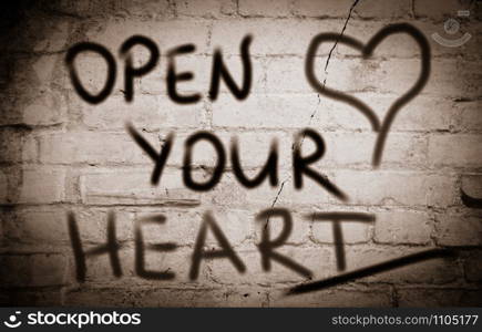 Open Your Heart Concept