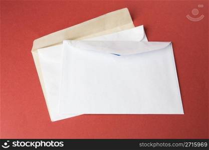 Opened envelopes still life photo