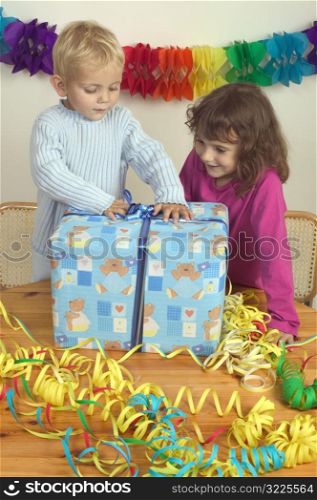 Opening The Birthday Presents