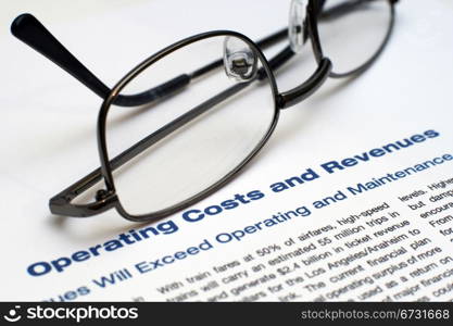 Operating costs and revenues