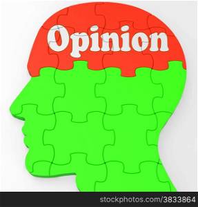 . Opinion Mind Showing Feedback Surveying And Popularity
