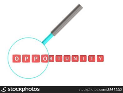 Opportunity image with hi-res rendered artwork that could be used for any graphic design.. Opportunity