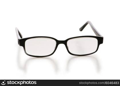 Optical glasses isolated on the white background