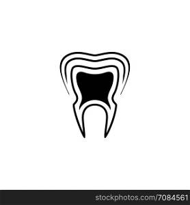Oral Health Icon. Flat Design.. Oral Health Icon. Flat Design Isolated Illustration.