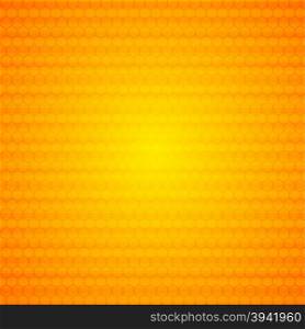 Orange abstract hexagonal texture background