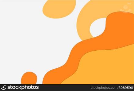 Orange Abstract Water wave vector illustration flat design background.. Orange Abstract Water wave vector illustration design background