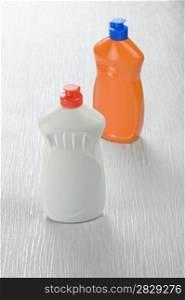 orange and white bottles
