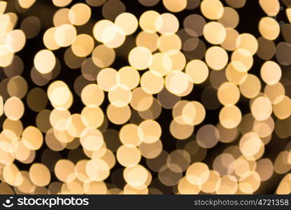 Orange and yellow blur holiday lights can be used for background