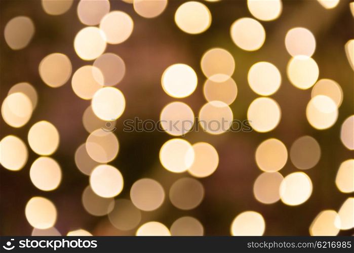 Orange and yellow blur holiday lights can be used for background