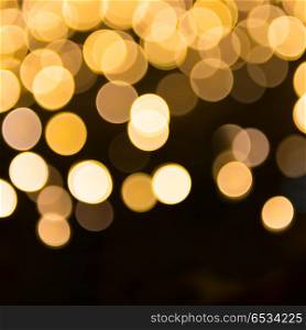 Orange and yellow blur holiday lights can be used for background. Orange and yellow blur holiday lights