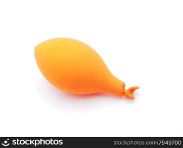 orange balloon on a white background