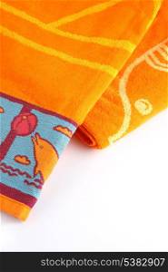 Orange beach towel