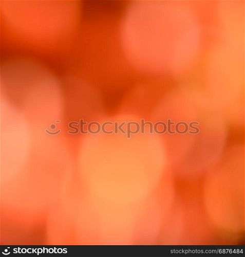 Orange bokeh abstract background of de-focused Christmas lights