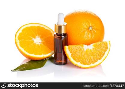 Orange essential oil. Orange oil for skin care, spa, wellness, massage, aromatherapy and natural medicine