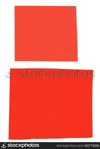 Orange fabric samples for tensile tension structures - matte and gloss texture