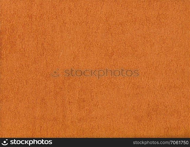Orange fabric texture of textiles for design abstract background.
