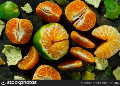 Orange fruit background, food for good healthy
