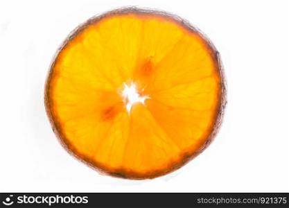 Orange fruit background white