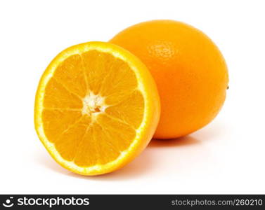 Orange fruit isolated on white background