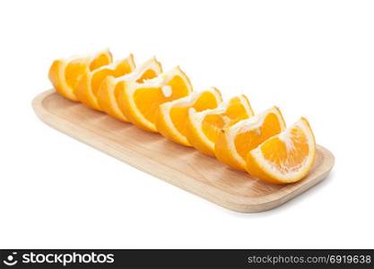 orange fruit isolated on white background with clipping path and soft shadow