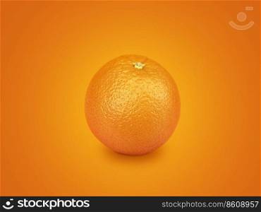 Orange fruit on orange background
