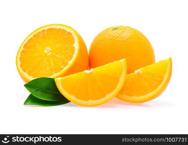 Orange fruit on white