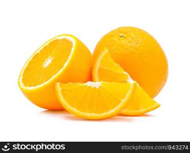Orange fruit on white