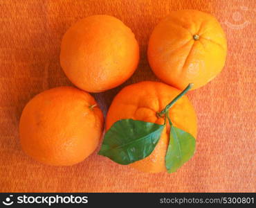 Orange fruit. Orange fruits vegetarian food over orange background