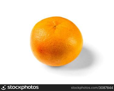 Orange grapefruit isolated on a white background. Grapefruit isolated on a white background
