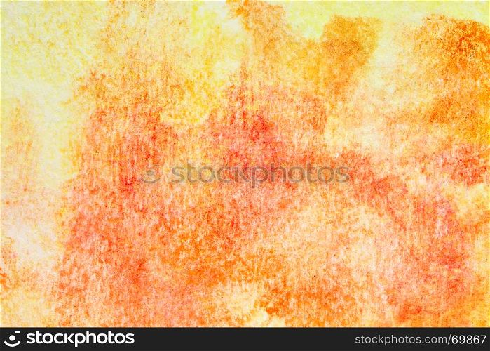 Orange hand-drawn watercolor background with texture