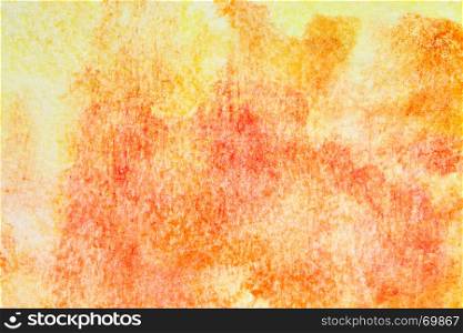Orange hand-drawn watercolor background with texture