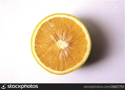 orange in a half