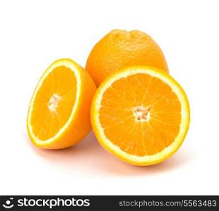 Orange isolated on white background close up