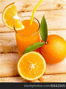 Orange Juice Beverage Representing Tropical Fruit And Oranges