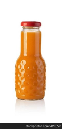 orange Juice bottle isolated on white background. orange Juice