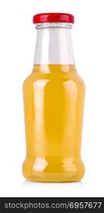 Orange juice bottle isolated on white background with clipping path. Healthy lifestyle. Orange juice bottle isolated on white background with clipping p