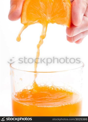 Orange Juice Glass Showing Healthy Eating And Fruity