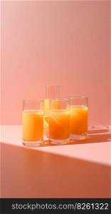 Orange juice. Illustration Generative AI 