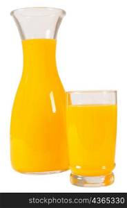 Orange juice. Isolated