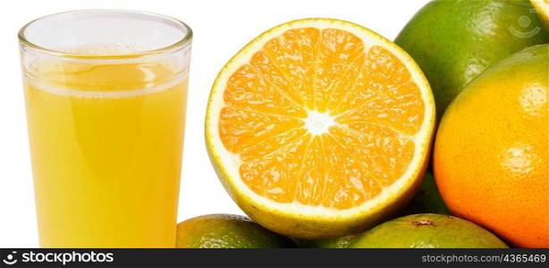 Orange juice. Isolated