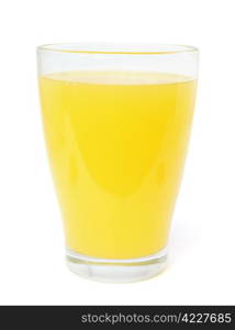 Orange juice isolated on white background. Orange juice